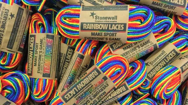 Rainbow laces ready to go. Photo supplied by Berks & Bucks FA.